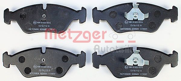 METZGER 1170597 Bremsbelagsatz, Scheibenbremse